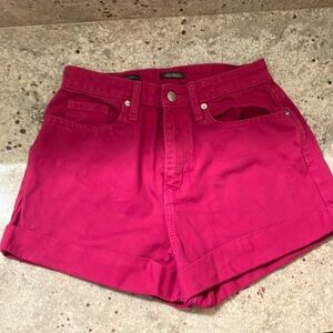 Wild Fable Hot Pink Highest Rise Mom-Shorts